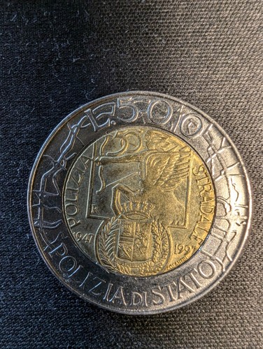 Moneta bimetallo 500 lire - moneta, rare
