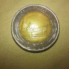 moneta 500 lire bimetallica