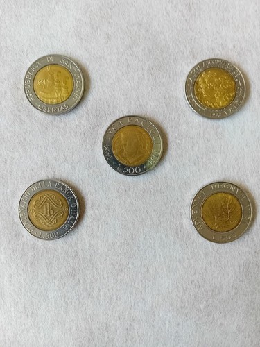 Monete 500 lire - 5, rare