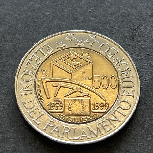 Rara moneta 500 lire - rara, italia