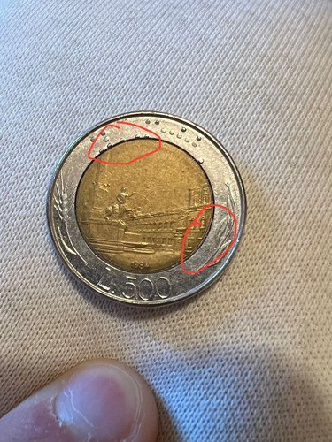 Moneta 500 lire - moneta,