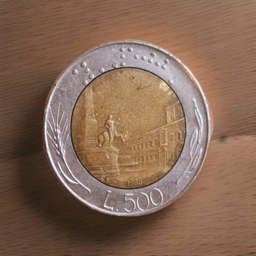 Moneta 500 lire - rara, 1986