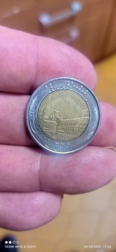Moneta 500 lire - moneta,