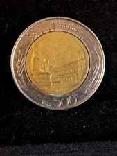 MONETA 500 LIRE DEL 1986
