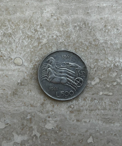 Moneta usata 500 - "500, lire"