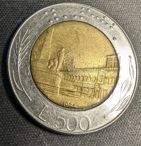 Moneta rara 500 lire 1988