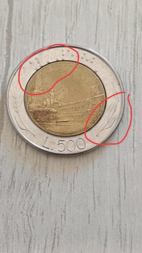 Moneta 500 lire 1984 rara - lire, con