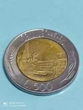 moneta da 500 lire bimetallica
