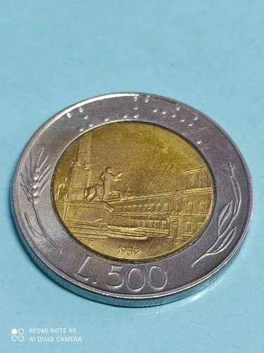 Moneta 500 lire bimetallica - 500,