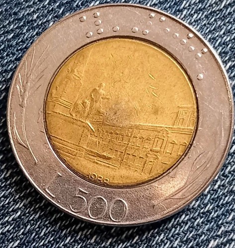 Moneta 500 lire bimetallica - 500,