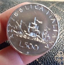 moneta 500 lire argento