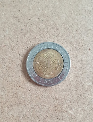 Rara moneta 500 lire - , testa