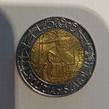 Moneta Rara 500 LIRE POLIZIA