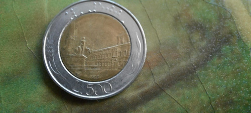 Moneta 500 lire bimetallica