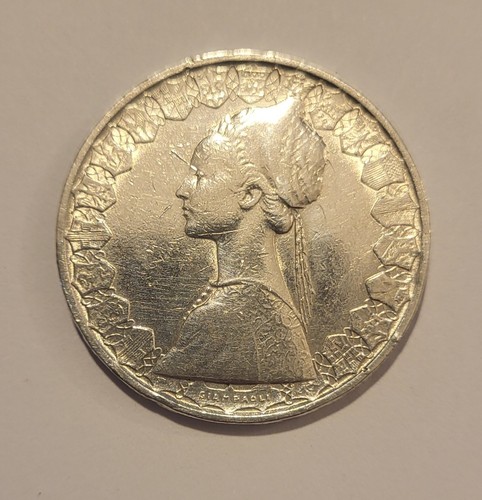 Moneta 500 lire in argento - moneta,