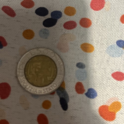 Moneta rara 500 lire polizia - rara,