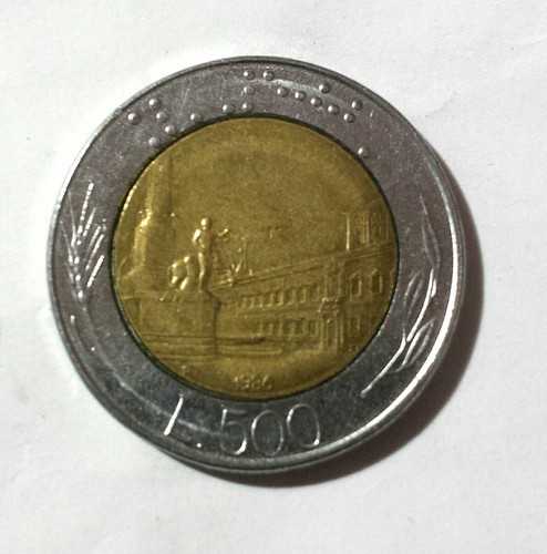 Moneta 500 lire bimetallica